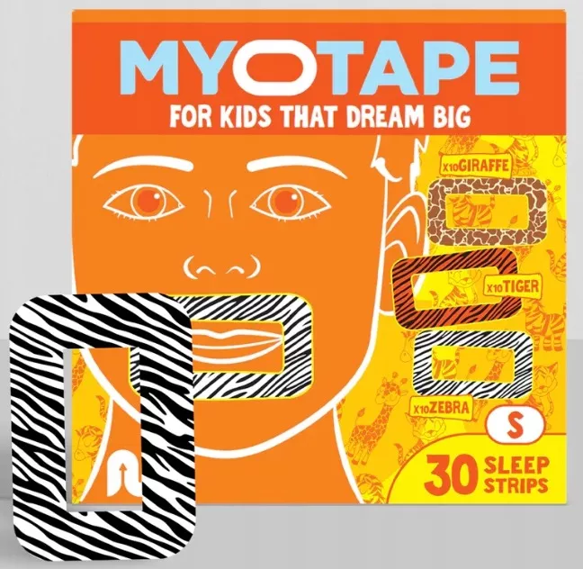 MYOTAPE vel. S - 90 ks - obr&aacute;zkov&aacute; lep&iacute;c&iacute; p&aacute;ska pro děti na n&aacute;cvik nosn&iacute;ho d&yacute;ch&aacute;n&iacute; ( 3x30 )